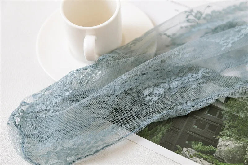 Breathable Lace Mesh Black Socks for Women | Ultra-thin Fashion