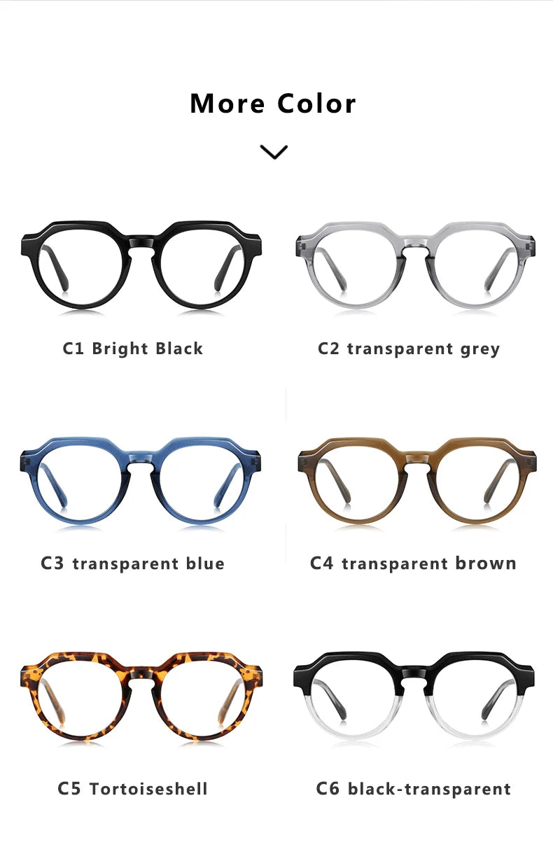 Stylish Round Prescription Glasses | Ultralight & Photochromic Eyewear