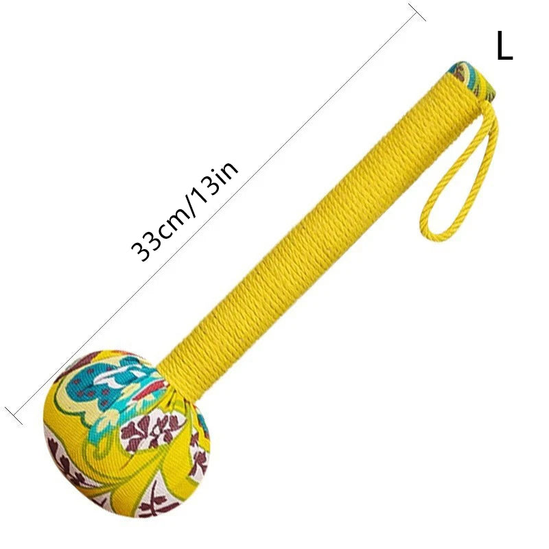 Long-Handled Wormwood Massage Hammer for Stress Relief