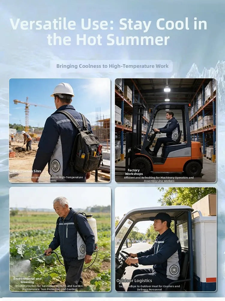 Smart Cooling Jacket for Men | Breathable Air Conditioning Apparel