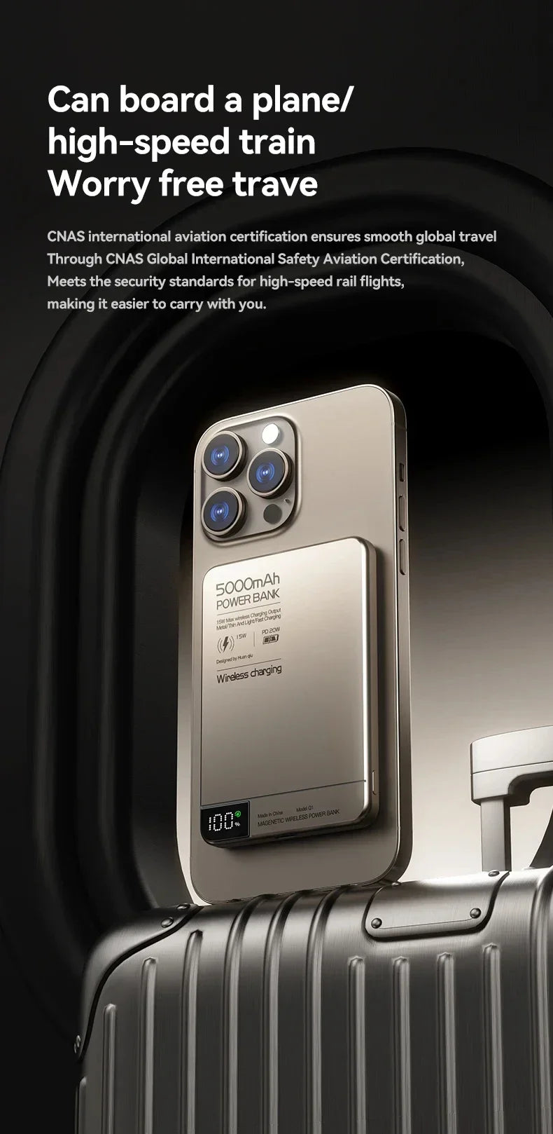Ultra Wireless Magnetic Power Bank | Fast Charging for All Devices