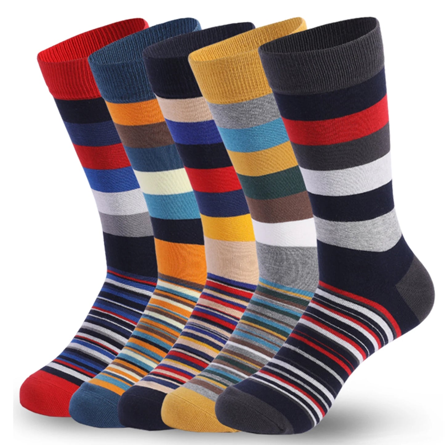 Men's Dress Socks | Breathable Cotton Crew Socks for All Occasions