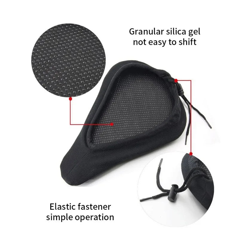 3D Soft Bike Seat Cover | Breathable Cushion for Comfort