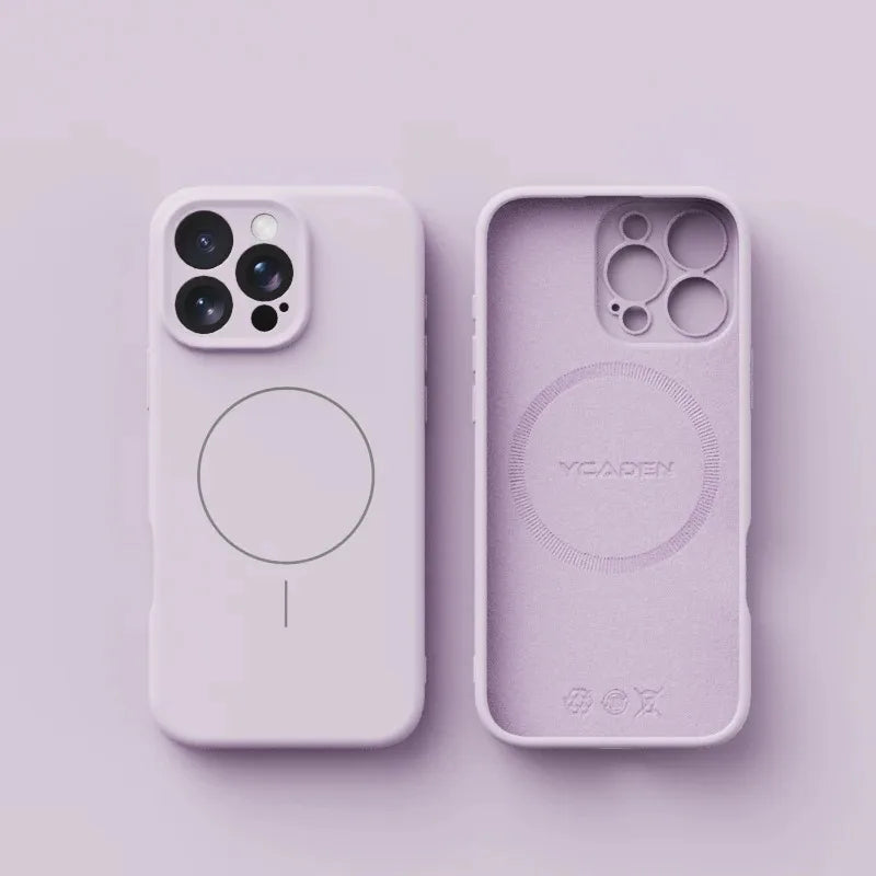 Magnetic Luxury Wireless Charger Case for iPhone | Soft Silicone