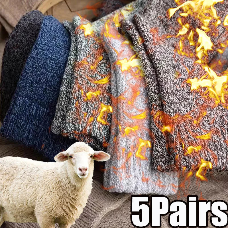 Cozy Winter Warm Wool Socks | Thick & Comfortable for All