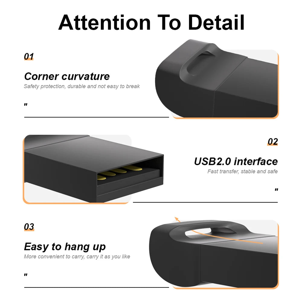 Mini USB Flash Drive 128GB | Ultra Compact Pen Drive & Gift