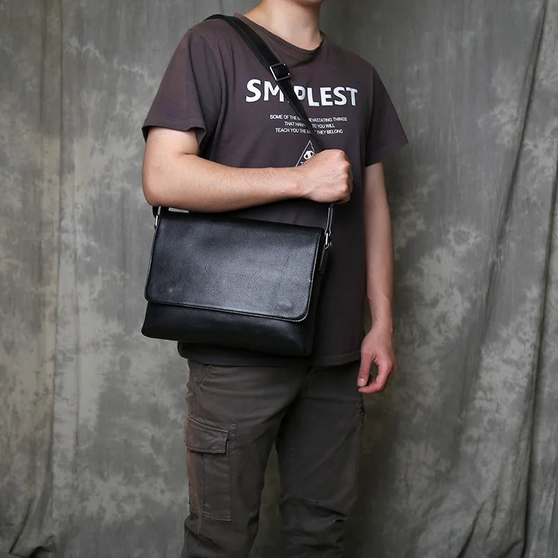 Men's Leather Crossbody Bag | Stylish Multifunctional Shoulder Bag
