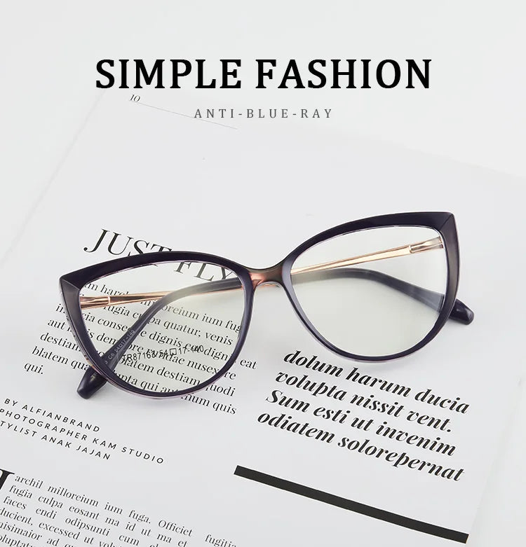 Stylish Handmade Cat Eye Prescription Glasses for Women