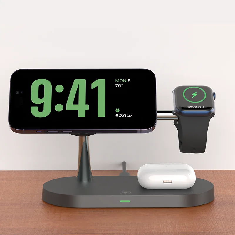 Foldable 3-in-1 Wireless Charging Station | Fast Charging & Travel Ready