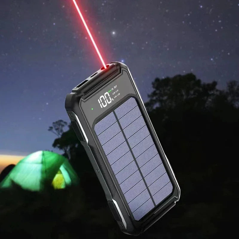 200000mAh Solar Emergency Power Bank | 4 in 1 Charging Solution