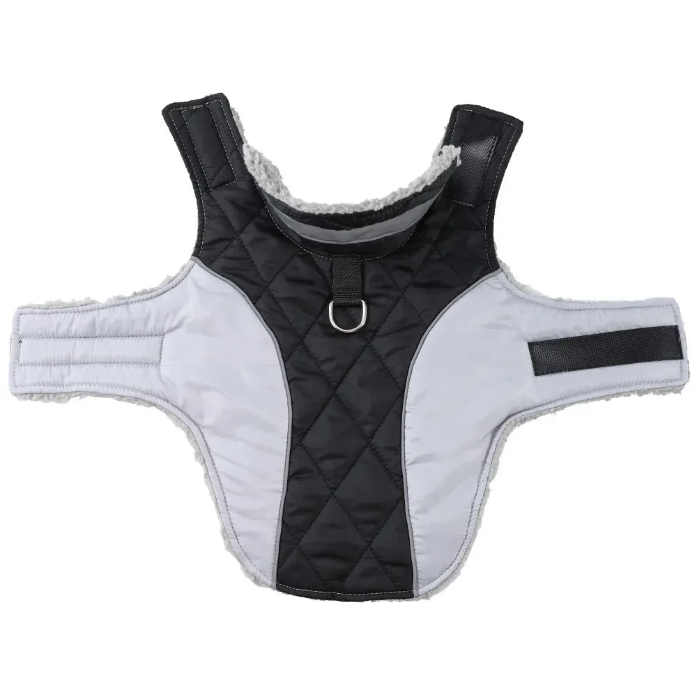 Chaqueta reflectante cortavientos para mascotas | Abrigo cálido de forro polar para gatos