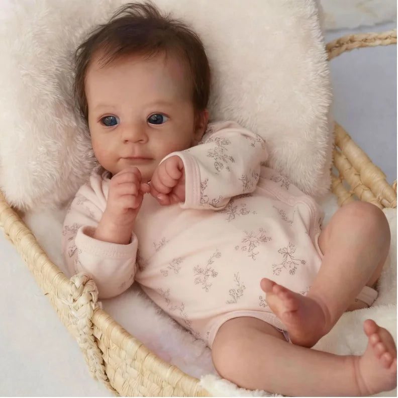 Muñeca Reborn Realista de 18 Pulgadas | Muñeca Artística de Silicona Hiperrealista