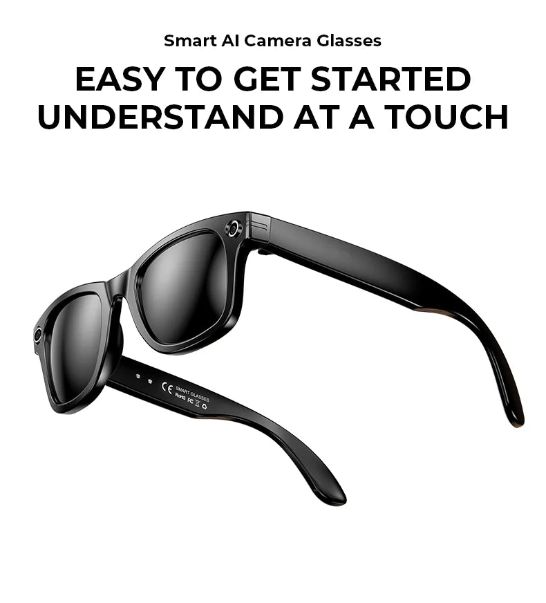 Multifunctional Smart AI Camera Glasses | 4K Recording & Translation