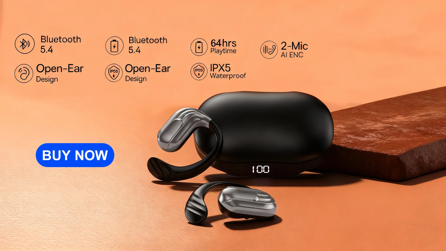 Bluetooth 5.3 AI Translation Earphones | HiFi Noise Reduction Earbuds
