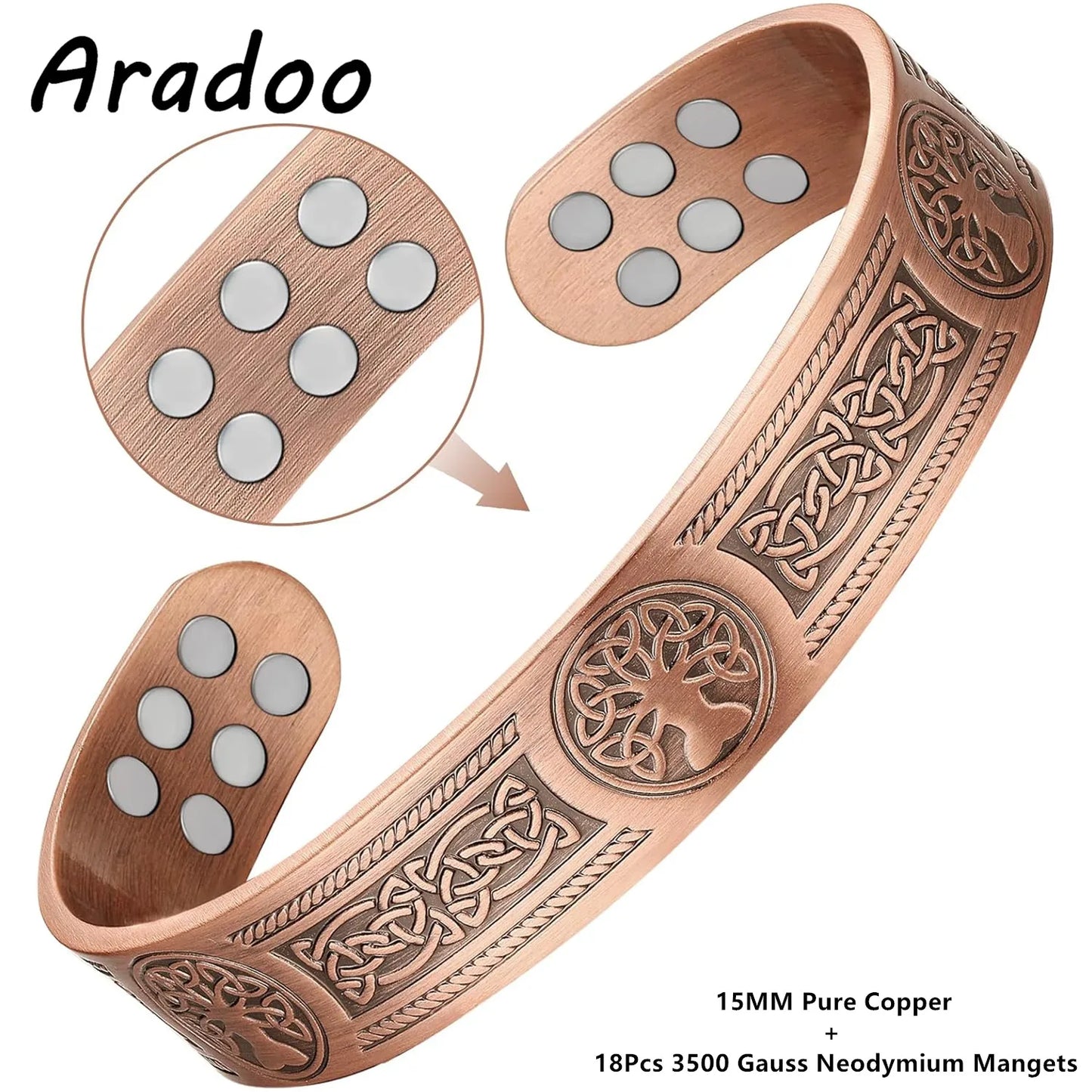 Pure Copper Cuff Bracelets | Unisex Cross Bangle Jewelry Gifts