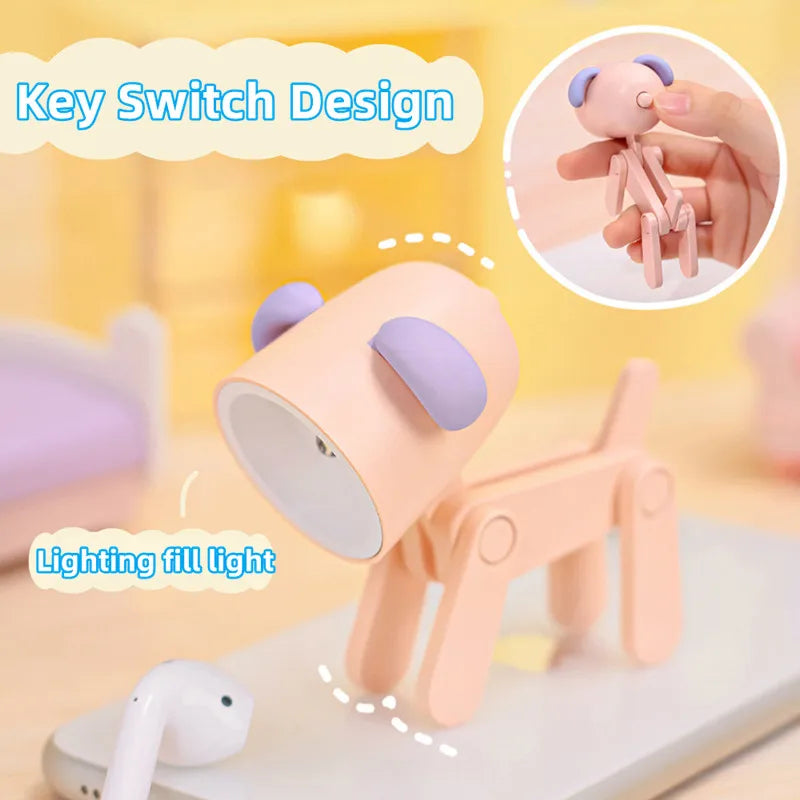 Cute Adjustable Cartoon Night Light for Kids' Bedroom Decor