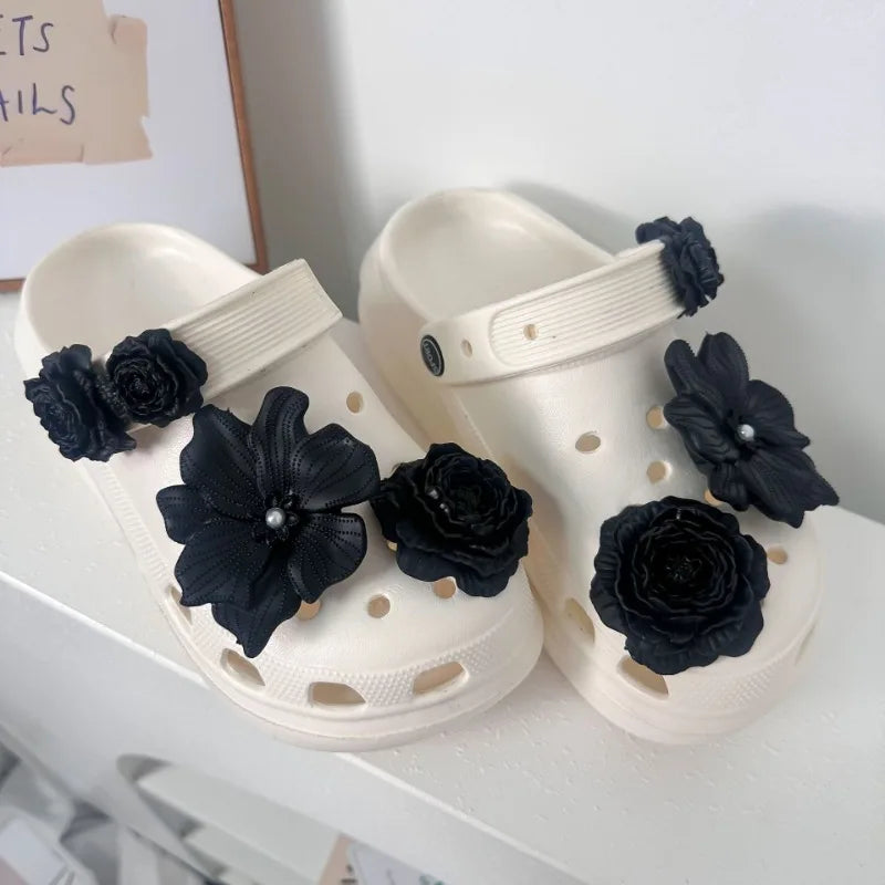 DIY Fashion Shoe Charms Set | 3D Flower Shoe Decorations