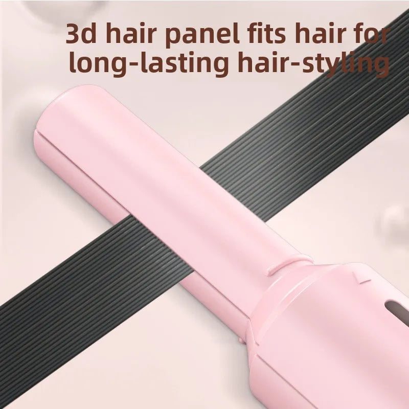 Portable Mini Hair Straightener & Curling Iron | Dual-Use Tool