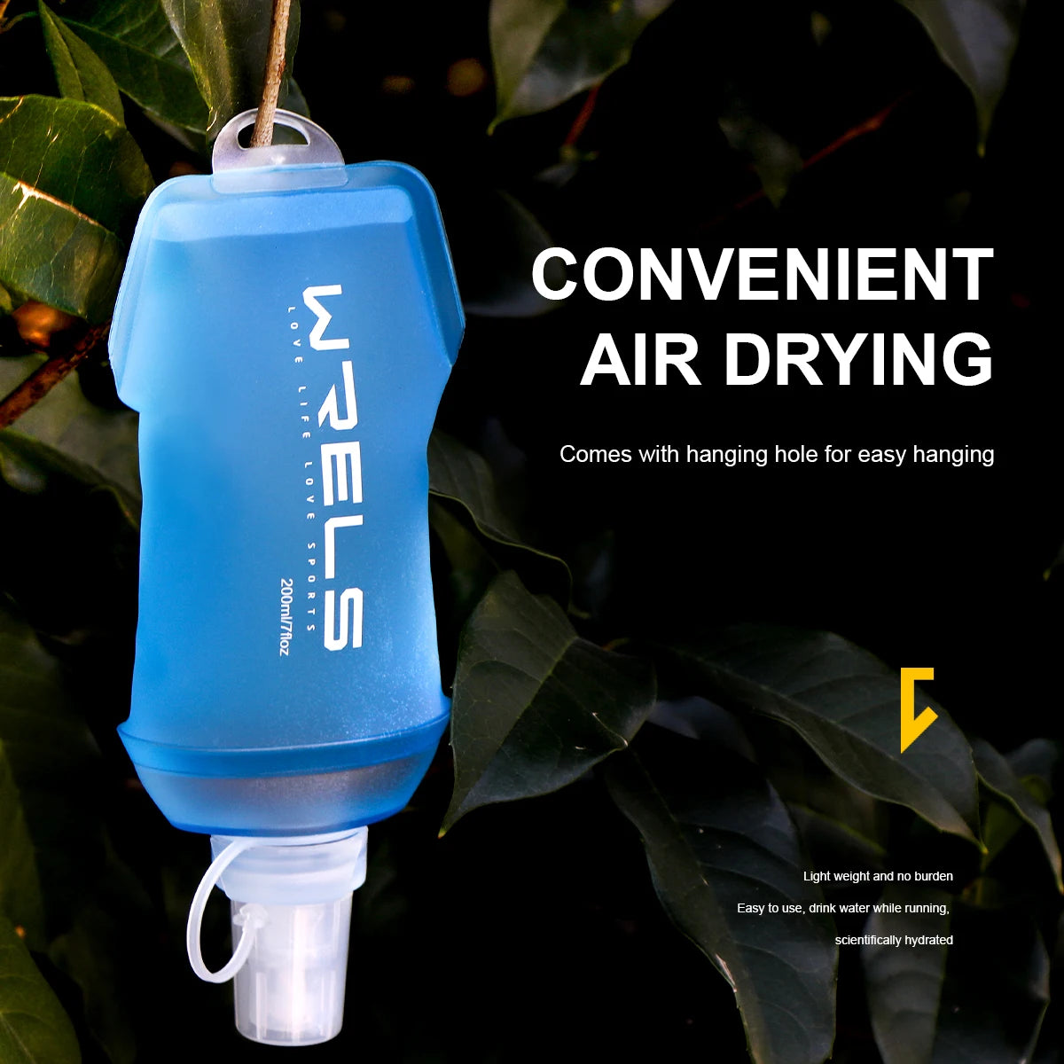 Soft Folding Water Bottle for Camping & Running | BPA Free Flask