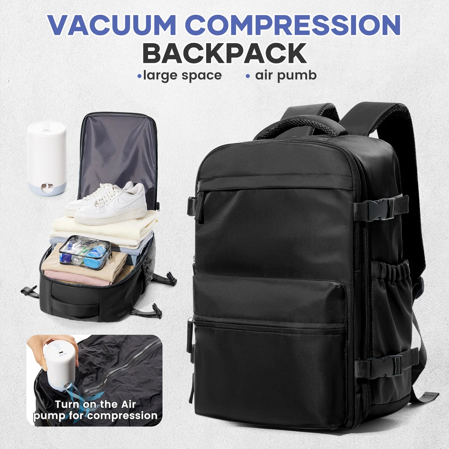 Large Capacity Backpack | Versatile Expandable School Bag