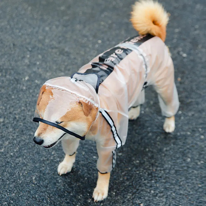 Waterproof Dog Raincoat | Windproof Hooded Poncho for Pets