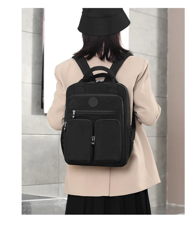 Stylish Multi-Pocket Waterproof Backpack for Women | Travel & School