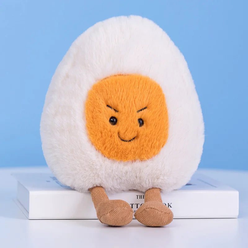 Cute Breakfast Egg Plush Pillow | Soft Food Doll Toy & Decor