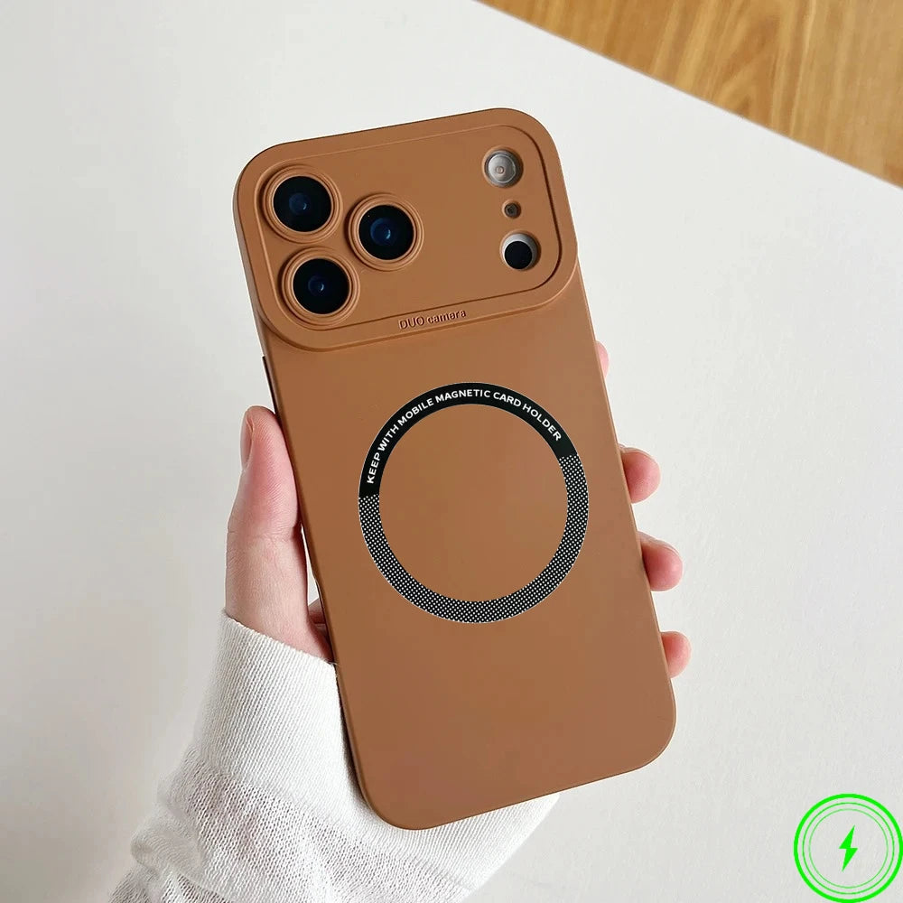 Official Liquid Silicone Magnetic Silicone Case For IPhone 17 Air 17 Pro Max 16 15 Candy Color Camera Full-pack Anti-Drop Cover