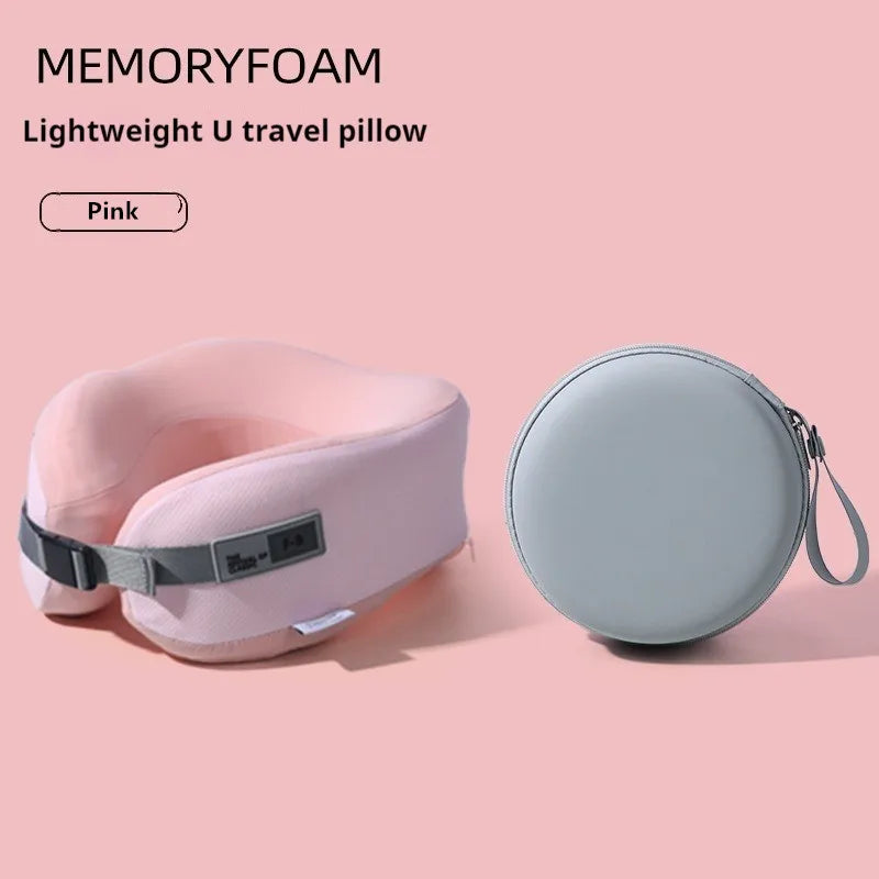 Premium Memory Foam Travel Neck Pillow | Supportive U-Shaped Cushion