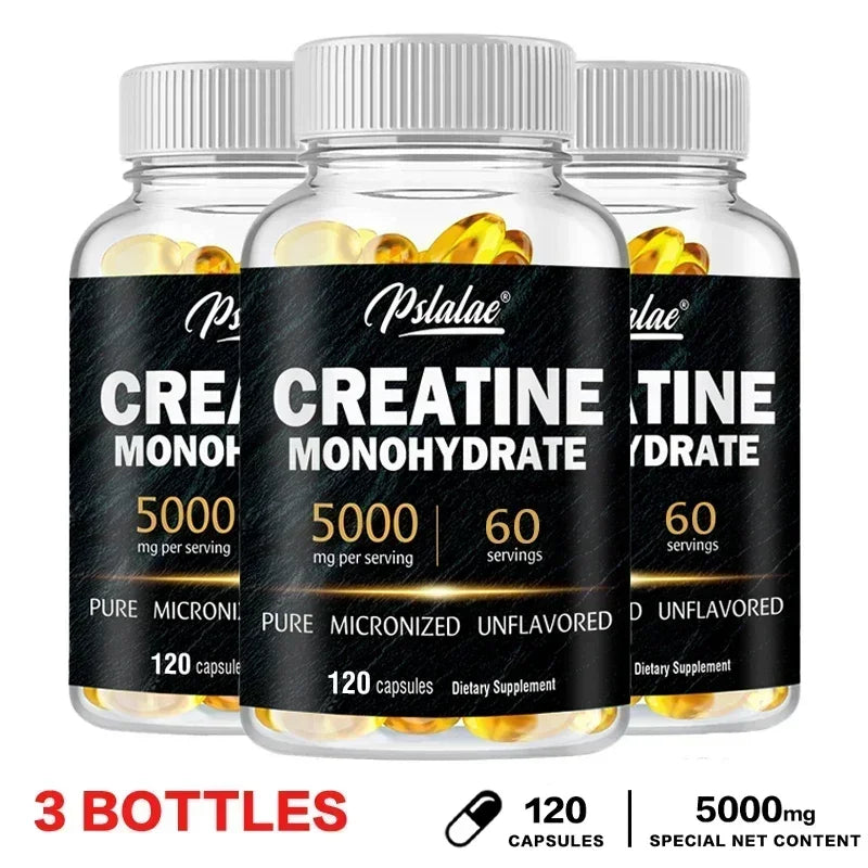 Creatine Monohydrate Capsules | Boost Performance & Muscle Growth