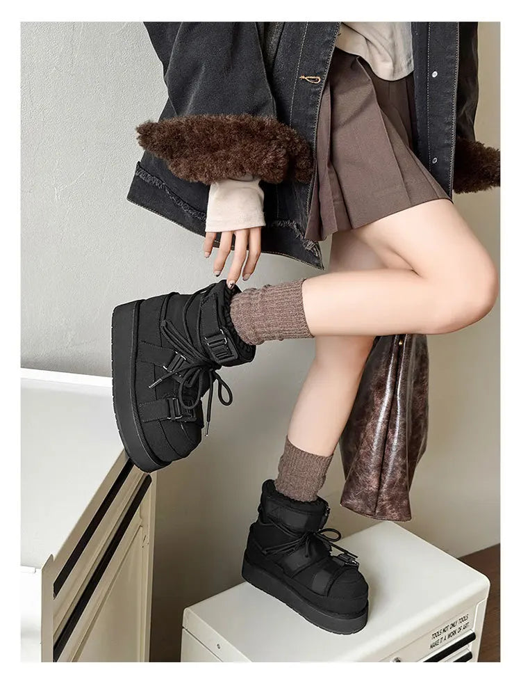 Women's Warm Snow Boots | Faux Fur Lined Winter Ankle Boots