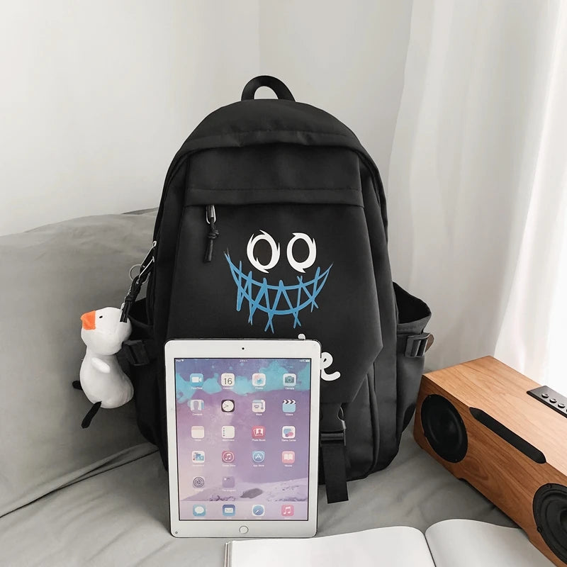 Kawaii Large Capacity Pocket Front Backpack | Stylish School Bag