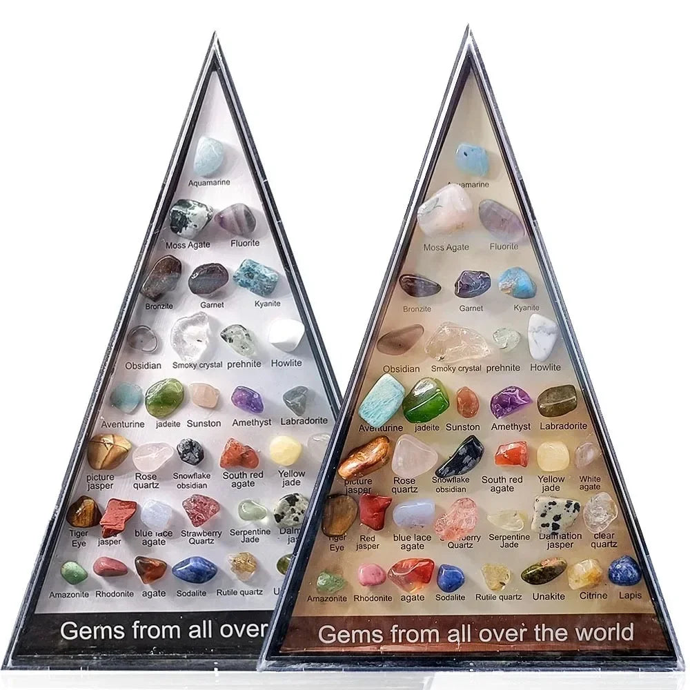 36 PCS Natural Healing Crystals Rock Collection for Kids & Research