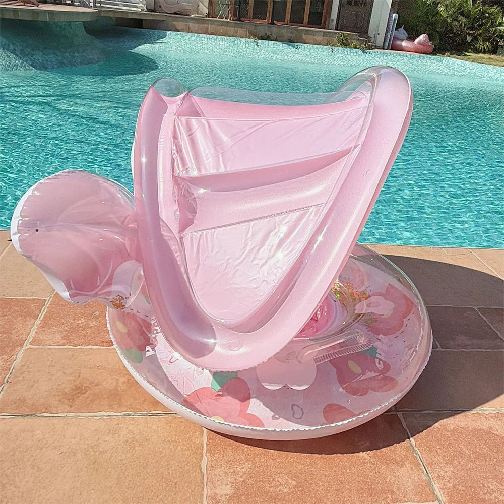 Inflatable Sunshade Swim Tube | Fun Pool Float for Summer