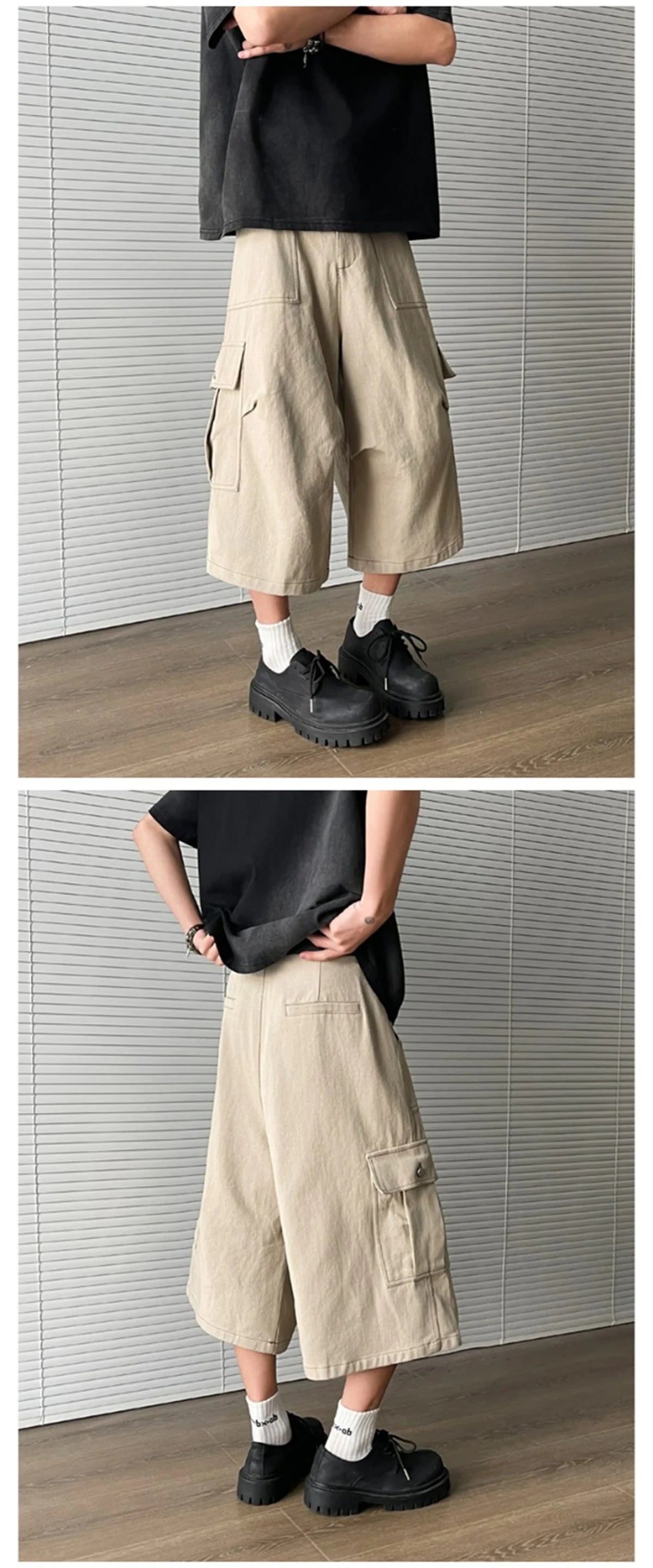 Vintage Cargo Shorts for Men | Oversized Y2k Grunge Streetwear