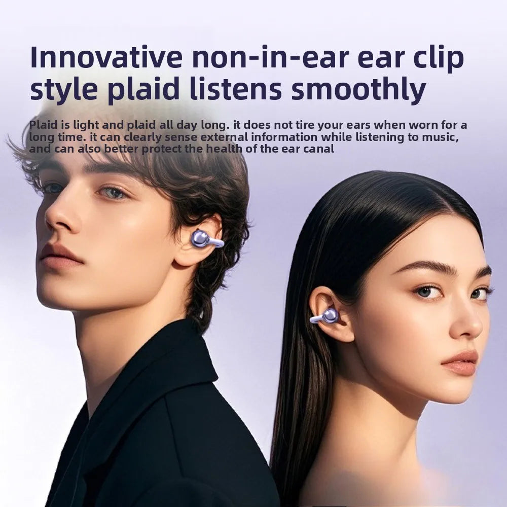 Wireless Bluetooth Open Ear Earbuds | Noise Cancelling Sports Earphones
