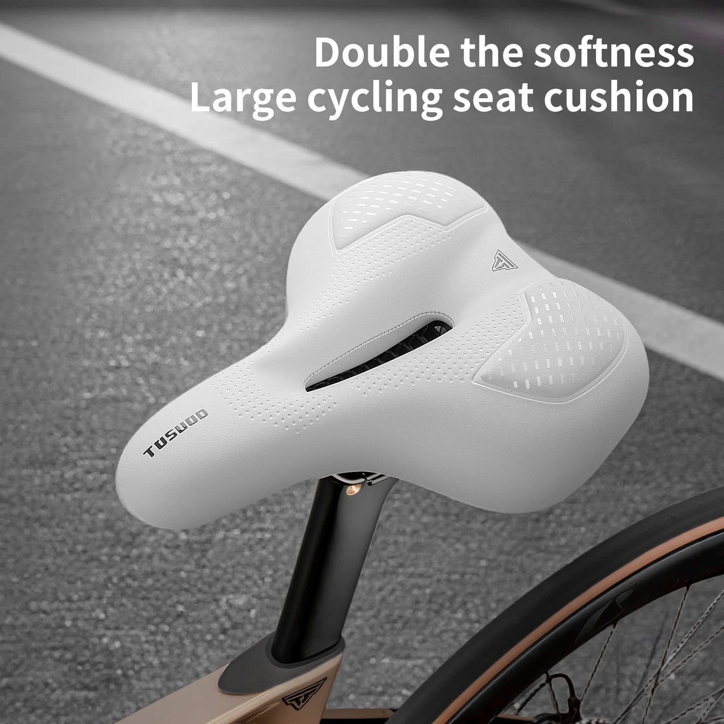 Comfortable Bicycle Seat Cushion | Soft, Waterproof Bike Saddle