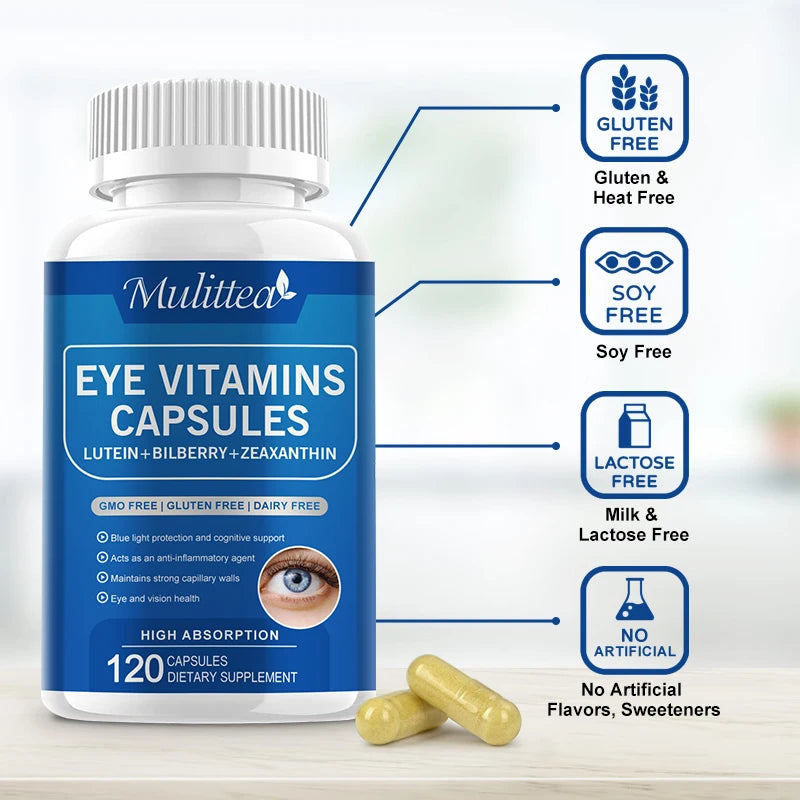 Eye Vitamins with Lutein & Bilberry | Support Vision Health