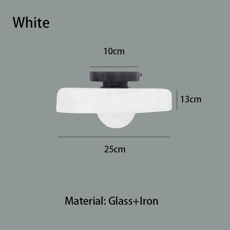 Multi-Colored Glass Ceiling Light | Modern Vintage Lighting Fixture