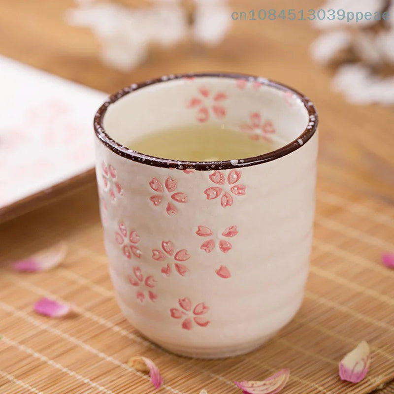 Elegante Taza de Té de Cerámica Rosa y Blanca | Perfecta para Amantes del Té