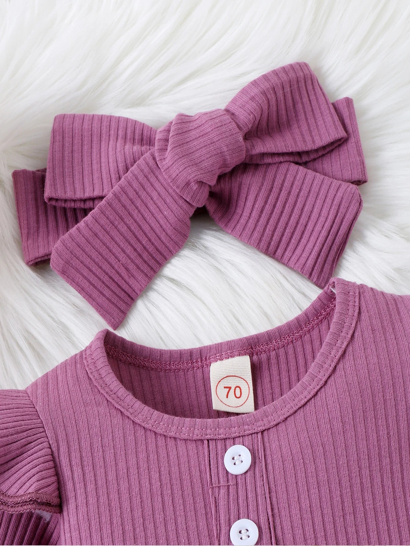 Adorable Baby Girl Fall 3PC Outfit Set | Cozy Bodysuit & Pants