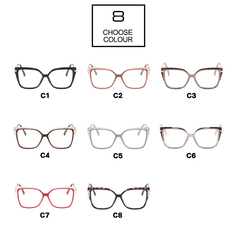 Stylish Retro Square Glasses Frame | Anti-Blue Light Protection