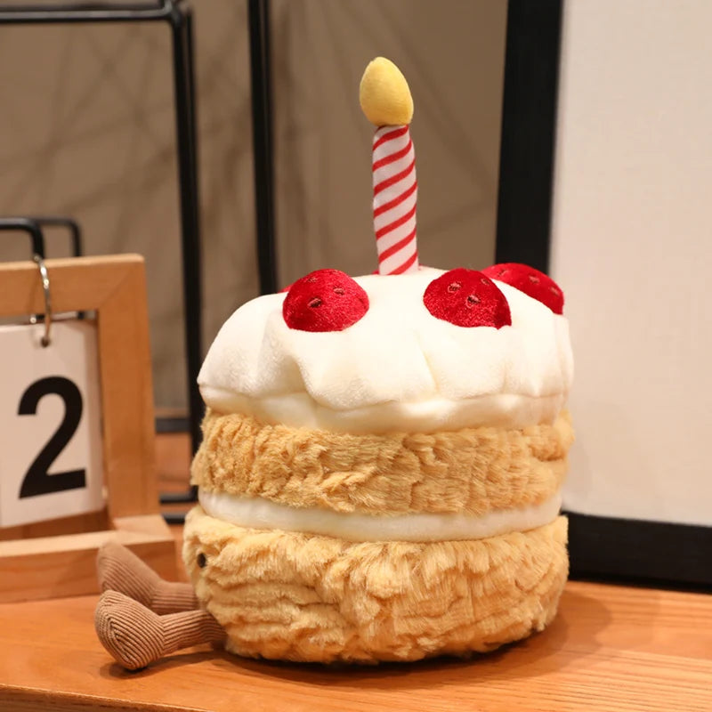 16cm Strawberry Cake Plush Doll | Sweet Pillow Party Prop