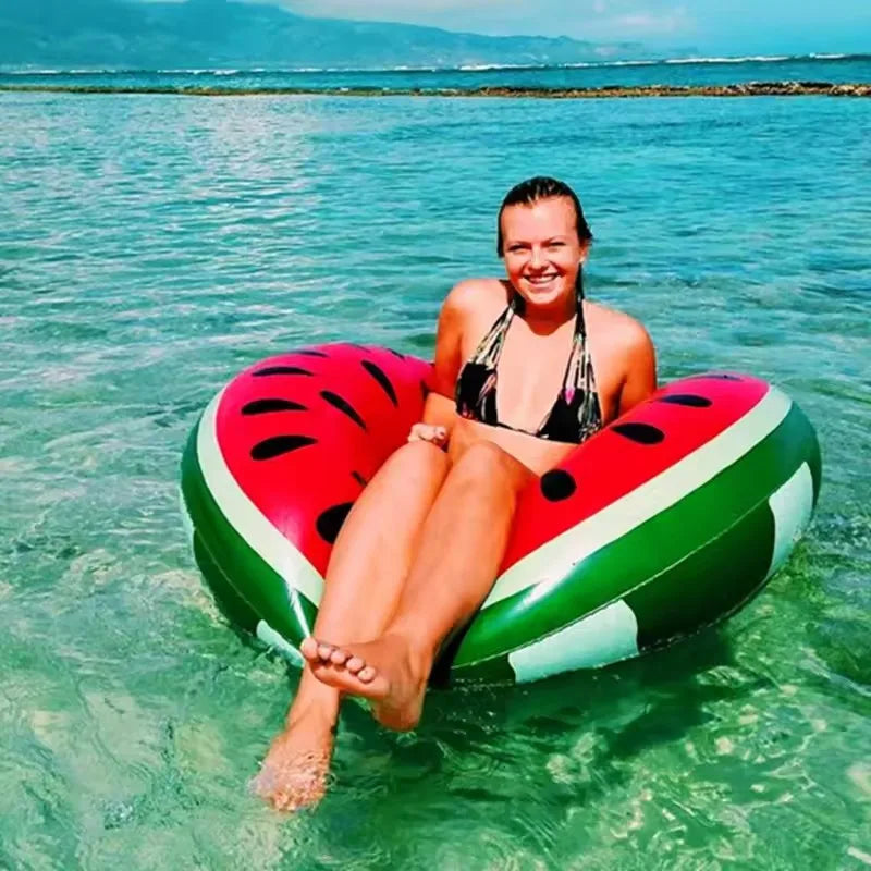 Watermelon Inflatable Pool Floats | Fun Summer Swimming Rings