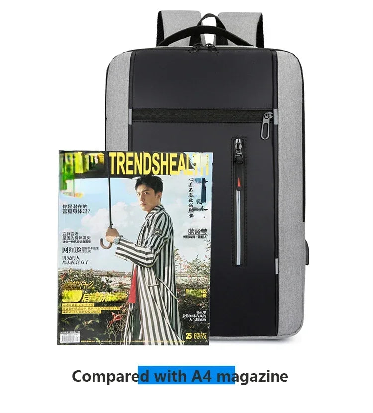 Waterproof Business Laptop Backpack | High Capacity & USB Charger