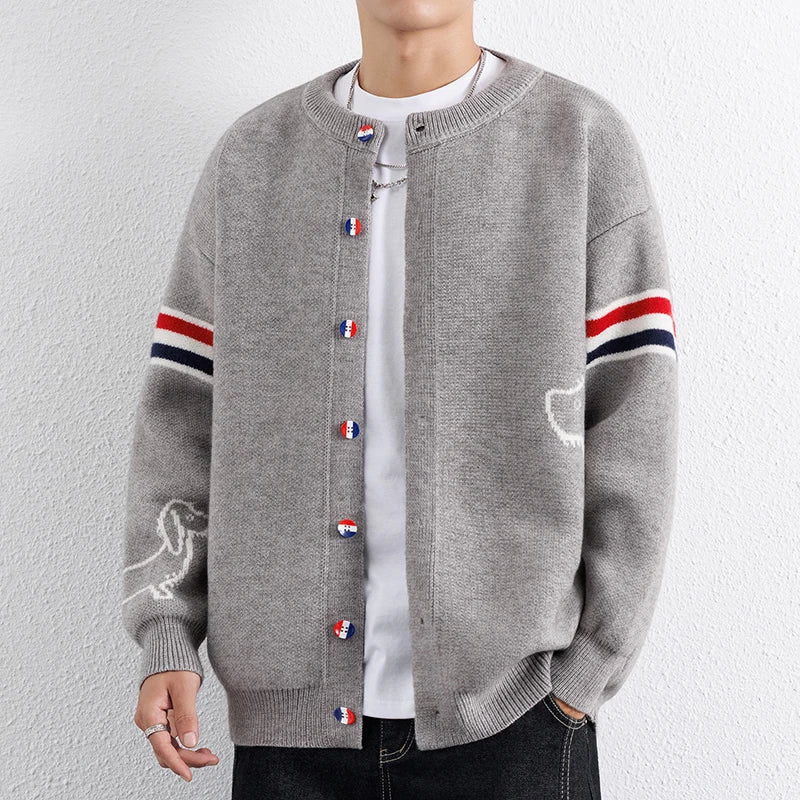 Men's Knitted Cardigan Jacket | Stylish Autumn Winter Sweater