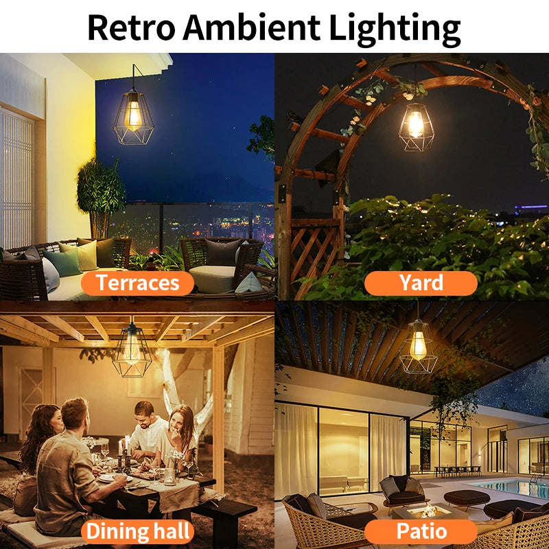 Solar Pendant Light | Elegant Solar Shed Lighting for Your Garden