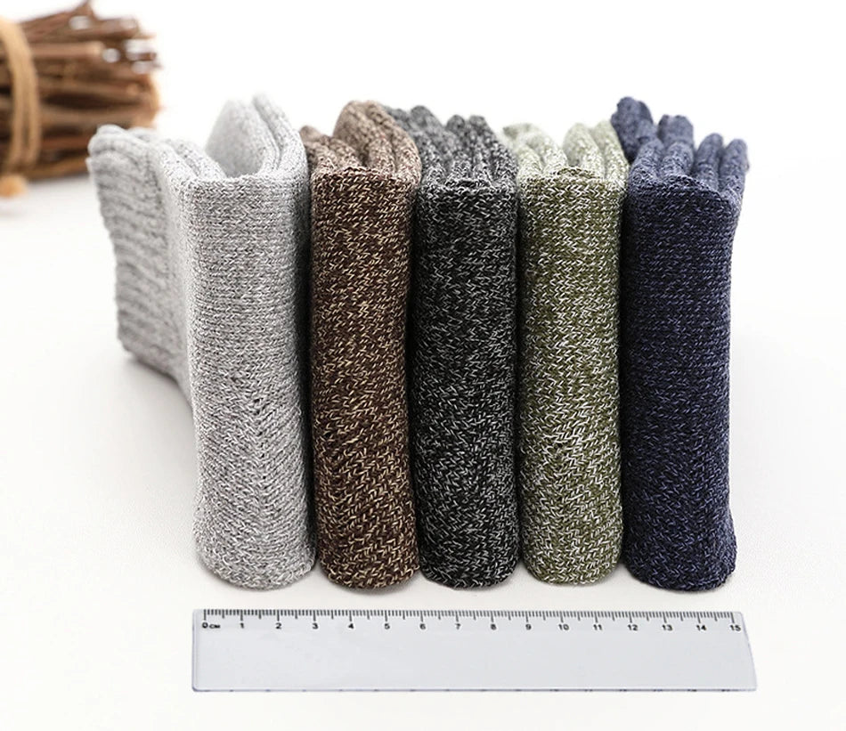 Thick Cotton Crew Socks for Men | Warm Comfortable Winter Gear