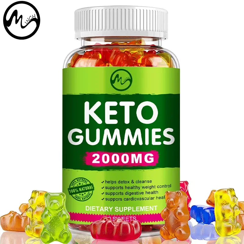 60 Count Keto Gummies for Fat Management | Green Apple Flavor