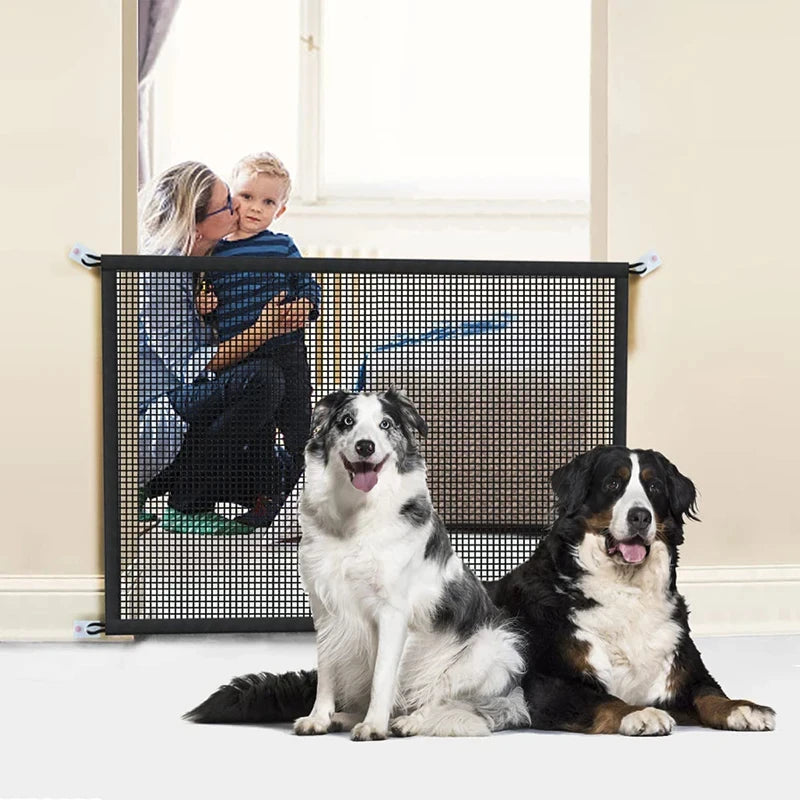 Folding Breathable Mesh Pet Dog Barrier Fences for Safety